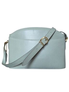 Vintage Coach Madison Regis Light Jade Pebbled Leather Shoulder Bag Italy